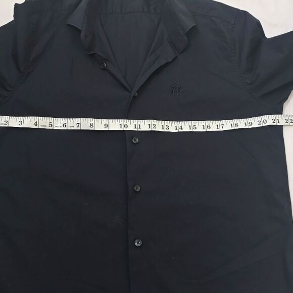 Roberto Cavalli Black Cavalli Button Down Shirt Sz 41/16 - Picture 3 of 9